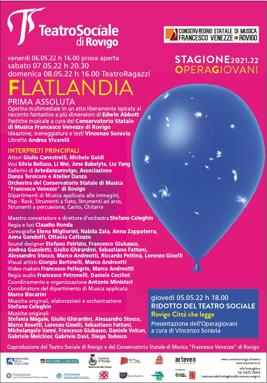 Flatlandia Venerdì 6 (16.00), Sabato 7 (20.30), Domenica 8 maggio (16.00) Teatro Sociale di Rovigo foto 