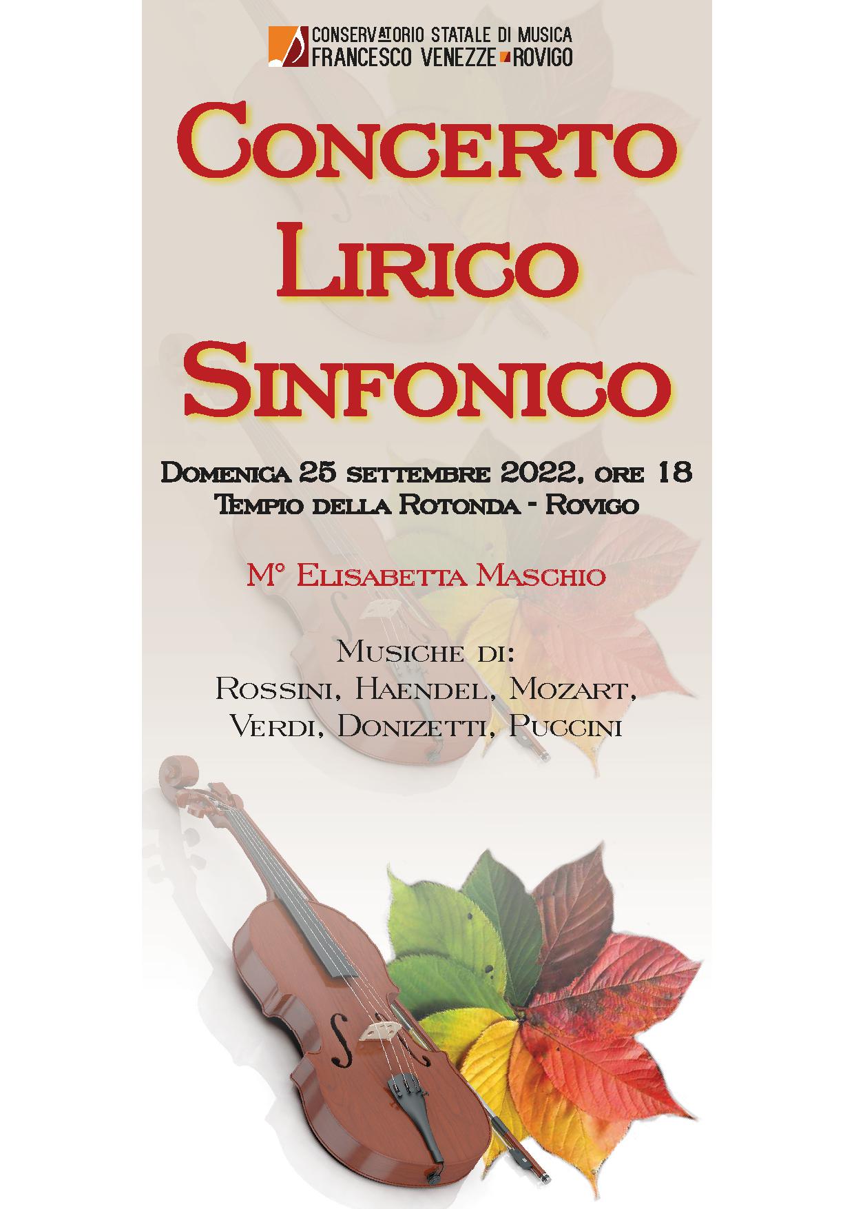 Concerto Lirico Sinfonico. Domenica 25 Settembre (ore 18), Tempio La Rotonda, Rovigo. foto 