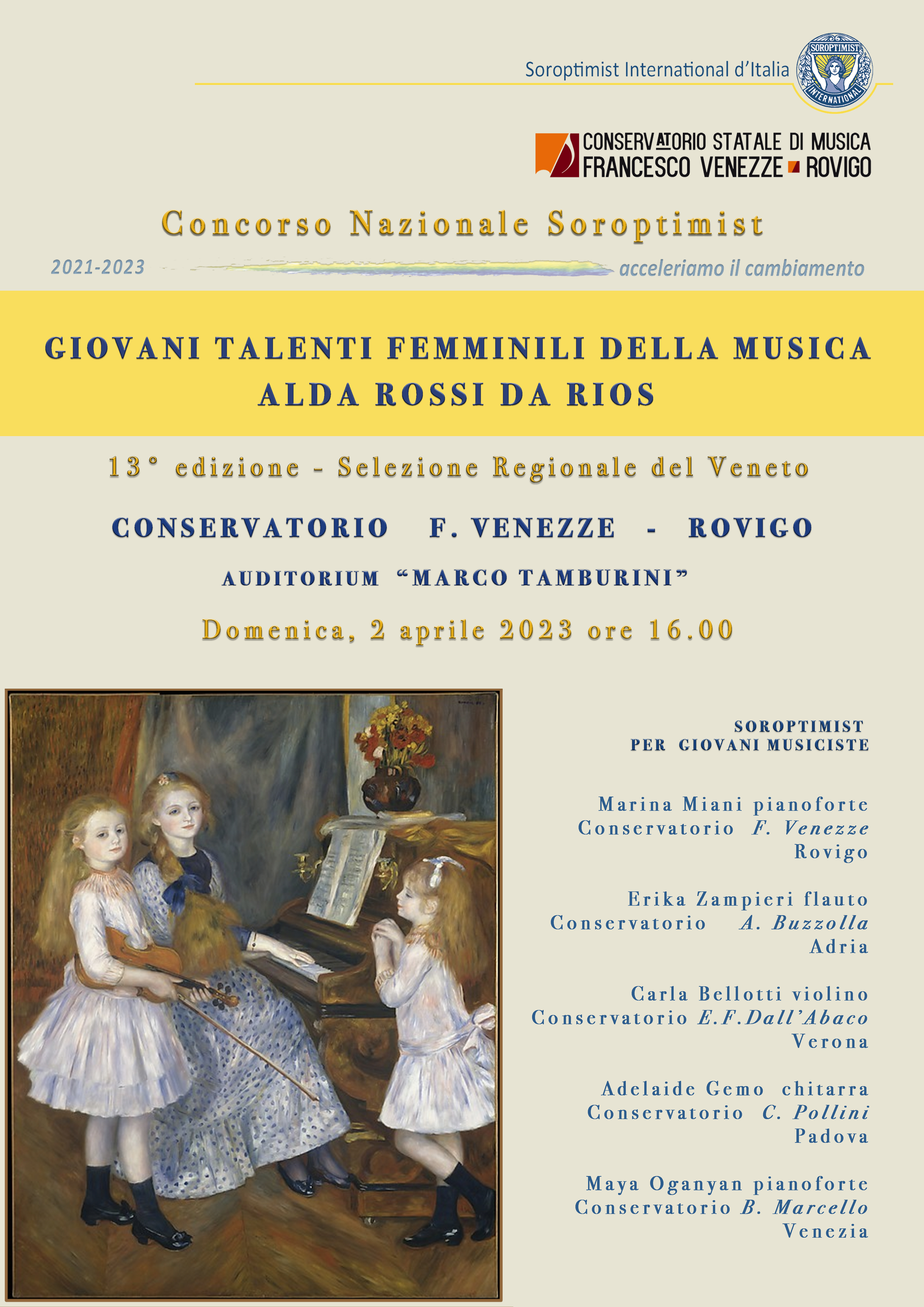 Concorso Nazionale Soroptimist. 13° edizione, selezione Regionale del Veneto.  foto 