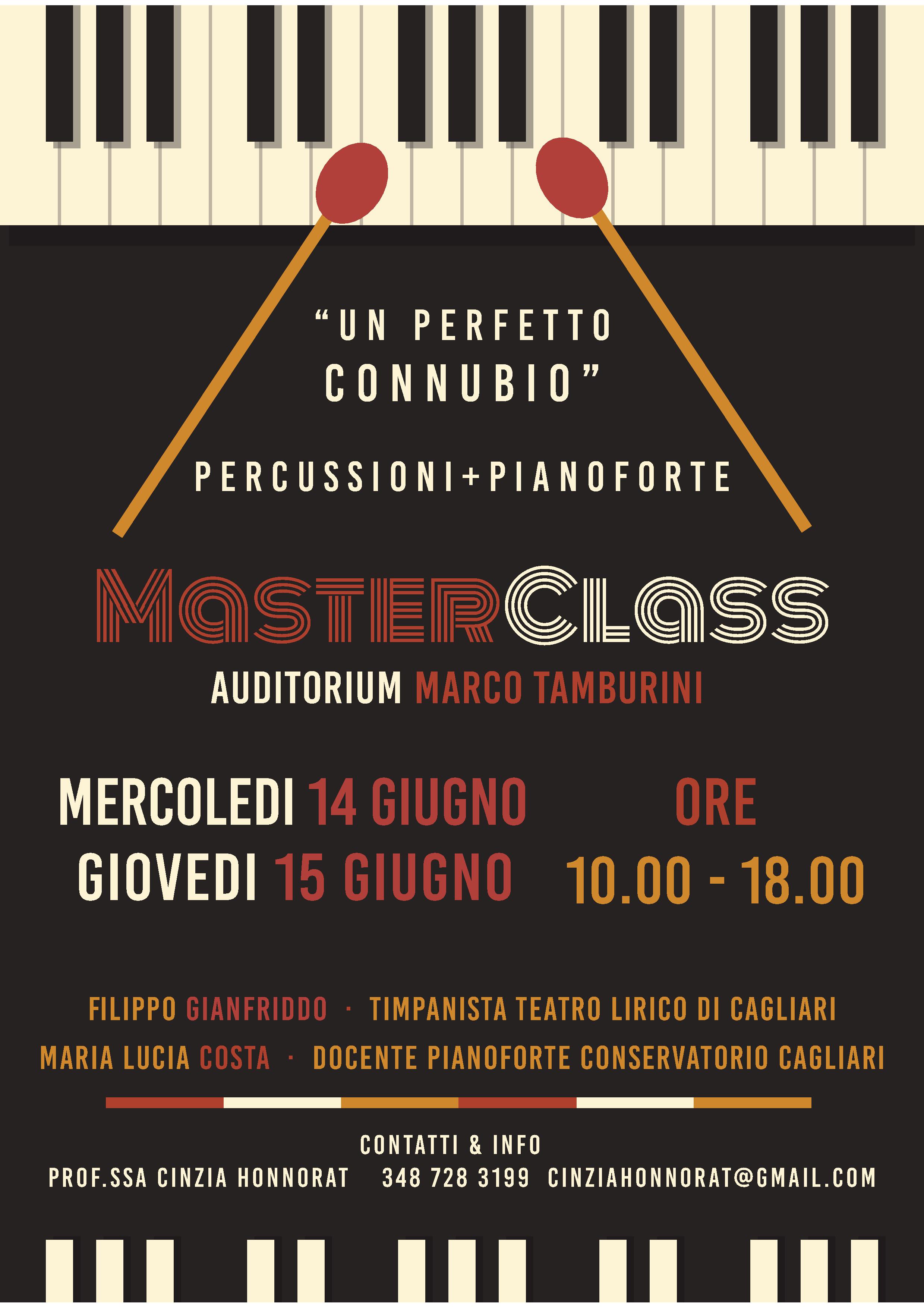 Un perfetto connubio, Masterclass Percussioni e Pianoforte. foto 