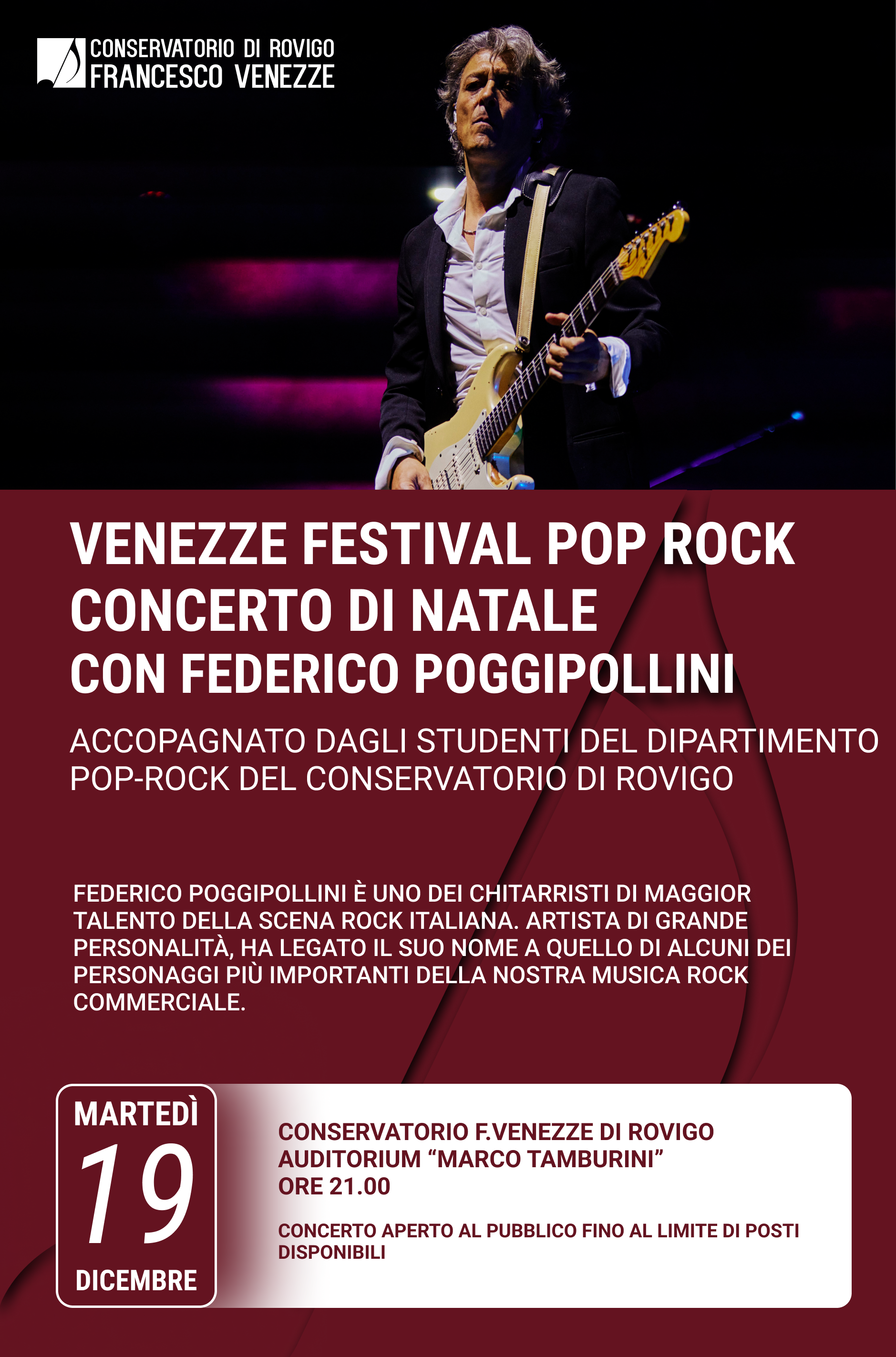 Venezze Festival Pop Rock. Concerto di Natale. Martedì 19 dicembre (ore 21), Auditorium. foto 